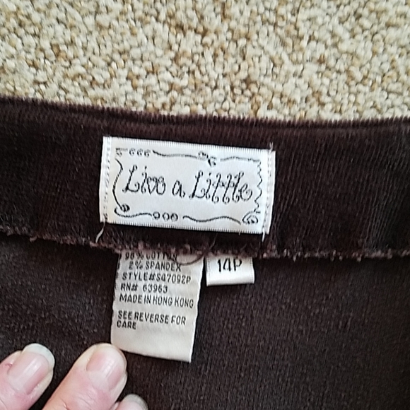 Brown long skirt 14p Live A Little - Picture 4 of 5
